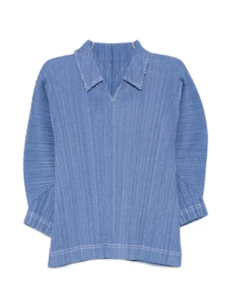 Top Pleats Please Issey Miyake albastru