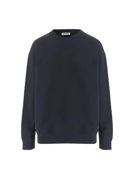Bluza Jil Sander z logo niebieska