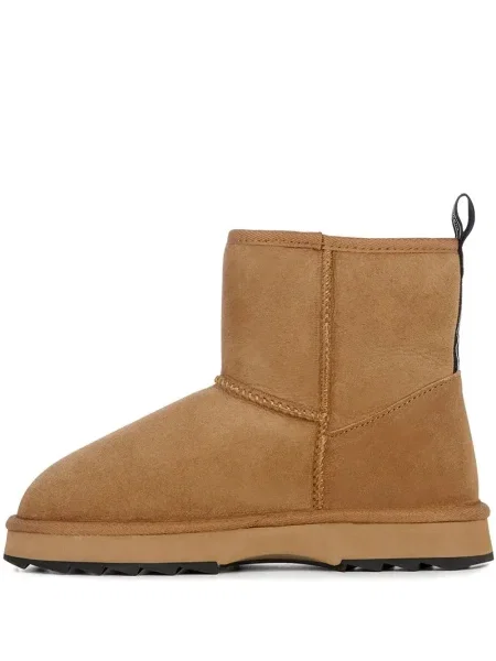 Botine Emu Australia cu platformă din piele de oaie maro