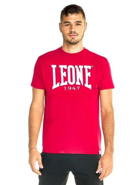 Leone Apparel koszulka z krótkim rękawem czerwona