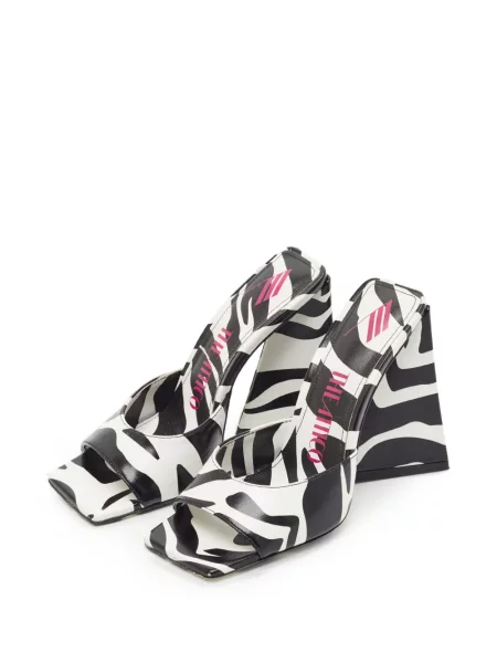 Zebra mintás szandál The Attico nyomtatás fehér