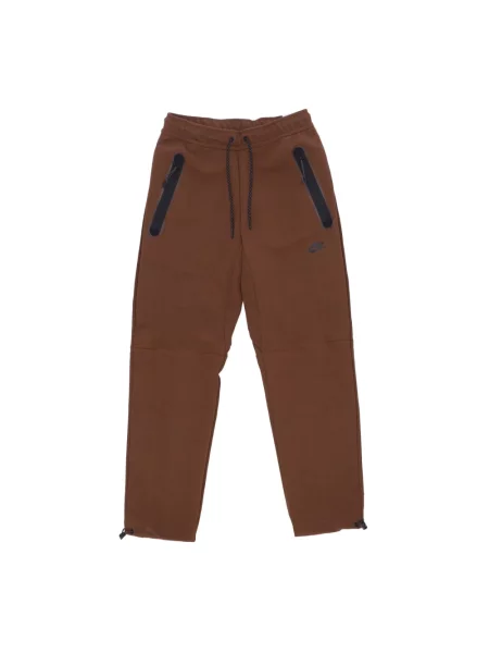Spodnie dresowe Nike polarowe brązowe
