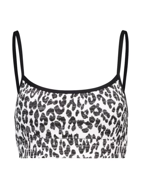 Sutien The Upside cu imagine cu model leopard alb