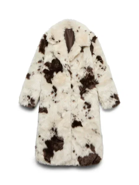 VERO MODA Palton de primăvară-toamnă VMCrystal negru alb