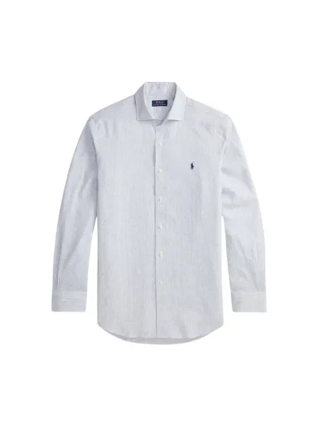 Polo Ralph Lauren koszula z bawełną niebieska
