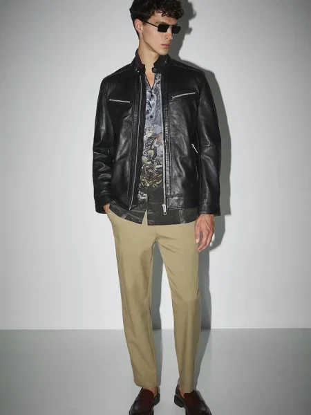 Кожено яке Medicine преходен модел черно