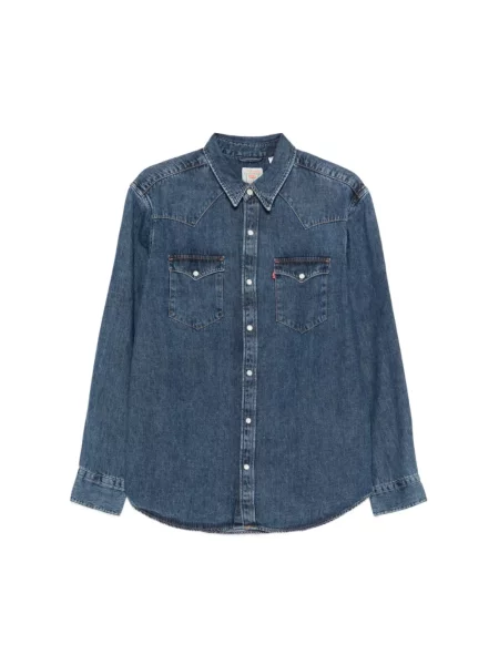 Koszula jeansowa o kroju regular fit z czystej bawełny model ‘BARSTOW WESTERN’ Levi's niebieska