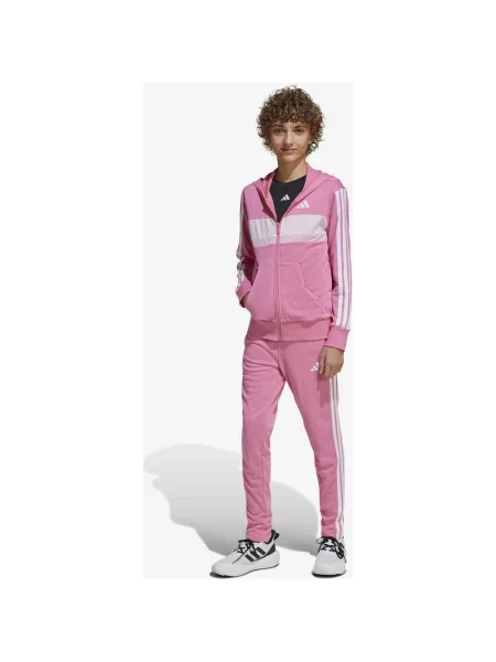 Dres Adidas Seasonal Essentials Tiberio French Terry 3 Różowy Junior biały