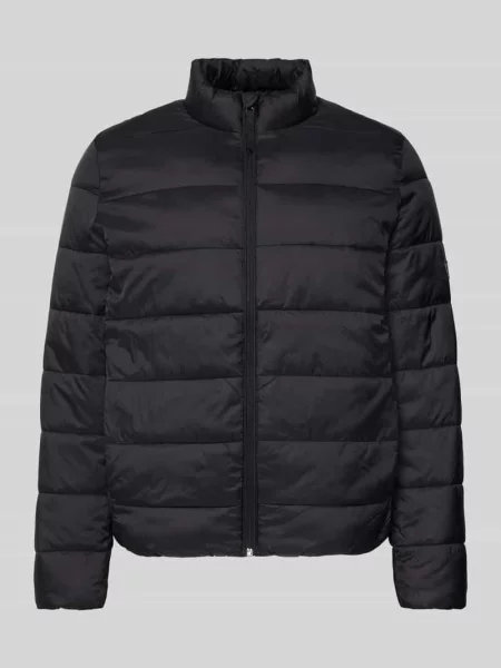 Kurtka pikowana o kroju regular fit ze stójką Pepe Jeans czarna