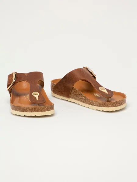 Birkenstock Japonki Gizeh Big Buckle braun brązowe