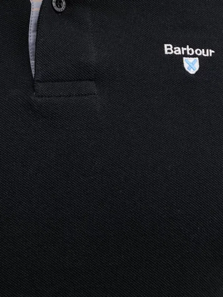 Barbour póló Tartan Pique Polo Shirt fekete