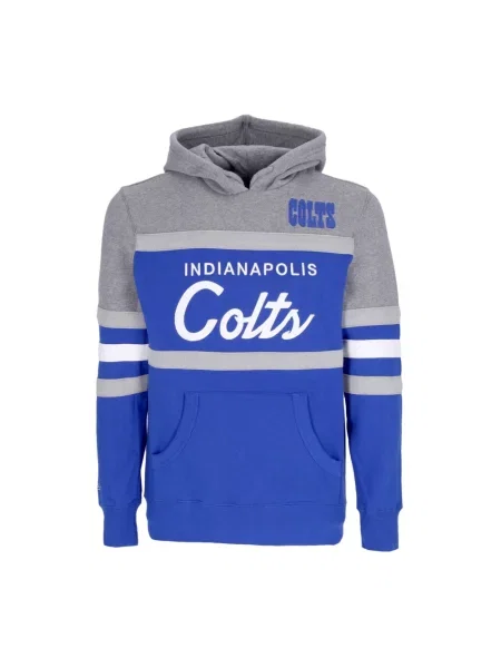 Bluza z kapturem Mitchell & Ness z kapturem niebieska