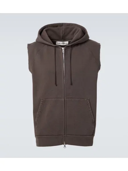 Vestă Our Legacy din jerseu maro