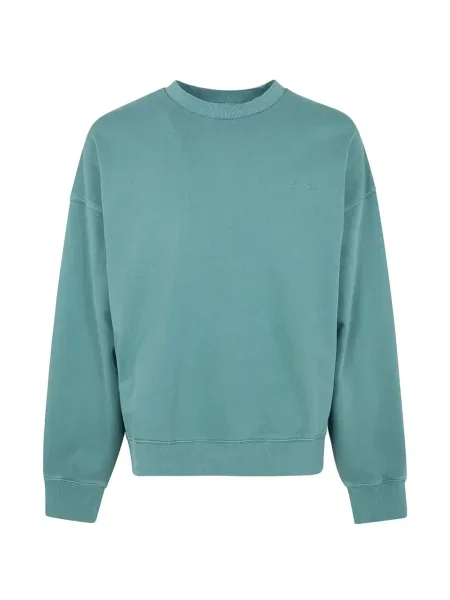 Pulover Carhartt Wip cu broderie albastru