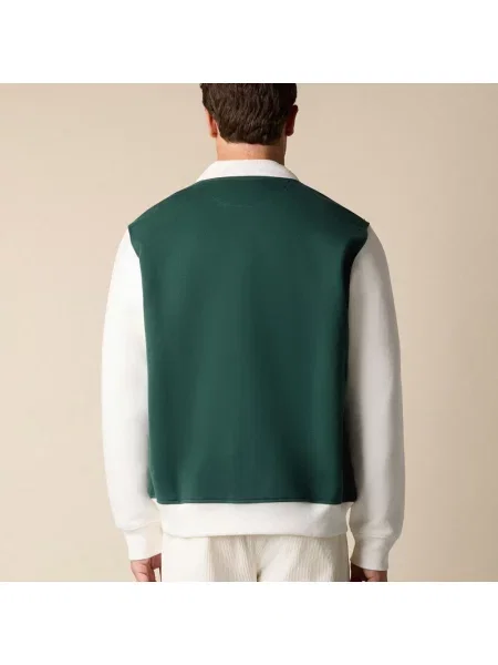Kurtka Brooks Brothers frotte z logo zielona
