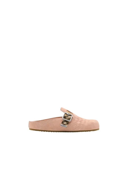 Klapki Burberry beżowe