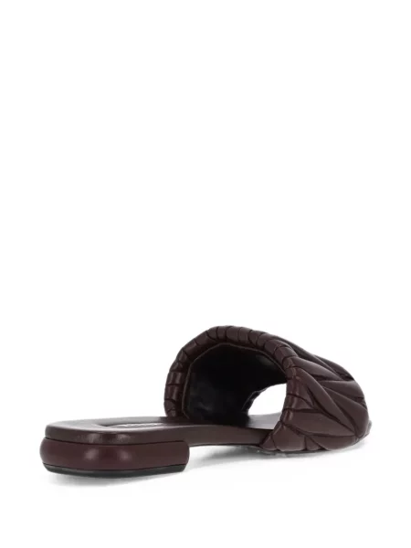 Sandale Miu Miu din piele maro