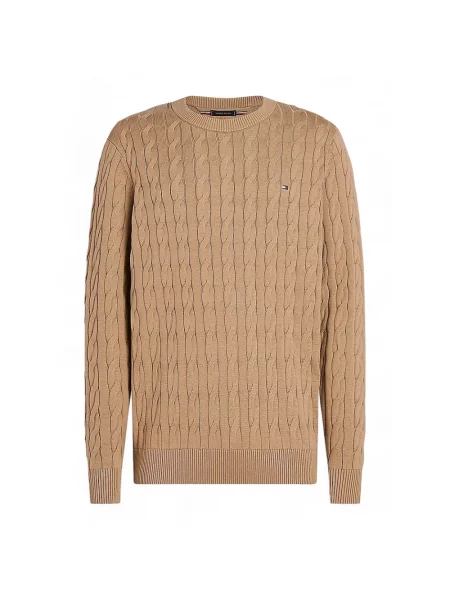 Tommy Hilfiger Sweter Beżowy brązowy