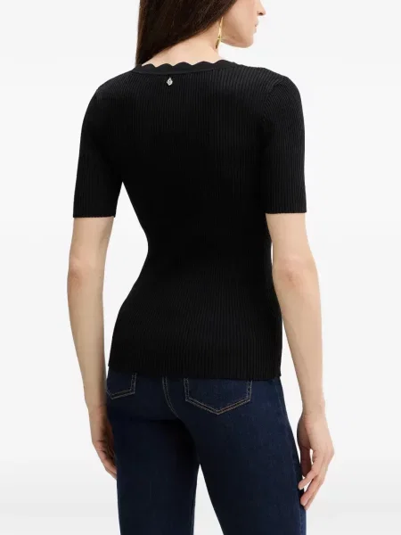 Tricou Silvian Heach tricotate negru