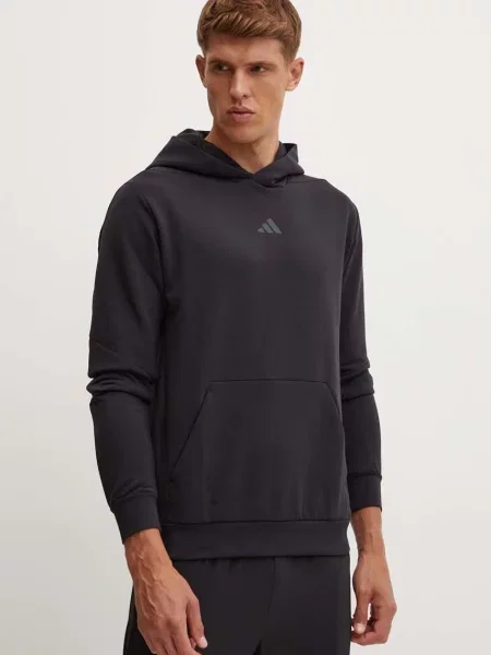 Geacă Adidas Performance cu glugă negru