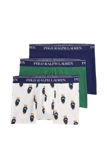 Hálós kockás pólóing Polo Ralph Lauren nyomtatás fekete