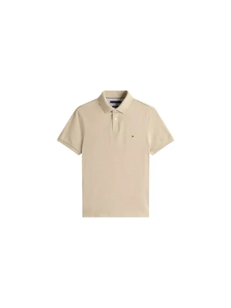 Tenisz stretch póló Tommy Hilfiger bézs