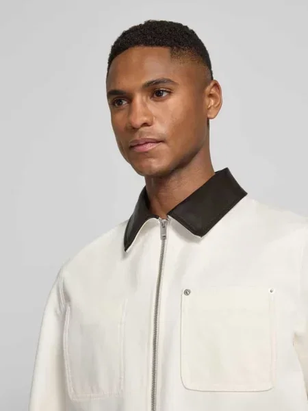 Kurtka w kroju regular fit z naszywanymi model KALENO' Drykorn