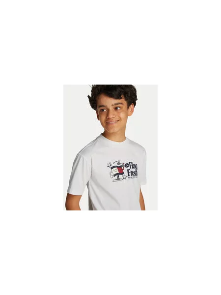 Tommy Hilfiger Marškinėliai Flag Fun M Regular Fit balta