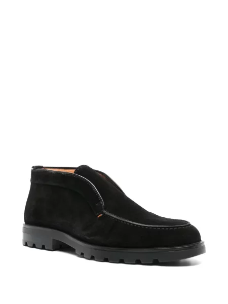 Zomšinės slip on auliniai batai Santoni juoda