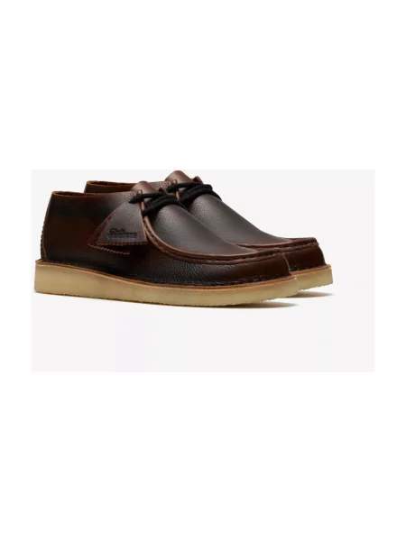 Półbuty Clarks skórzane brązowe