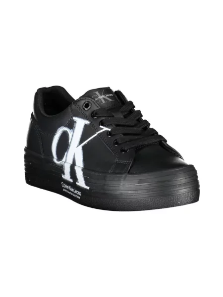 Trampki Calvin Klein skórzane czarne