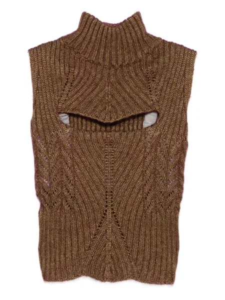 Top Vivienne Westwood z gorsetem złoty