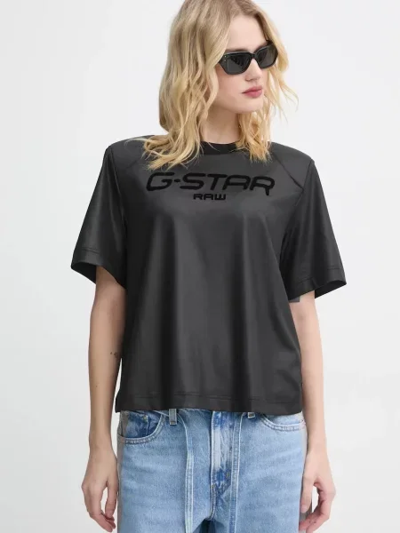 Тениска G-Star Raw черно