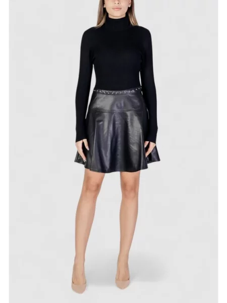 Pletena obleka Morgan črna