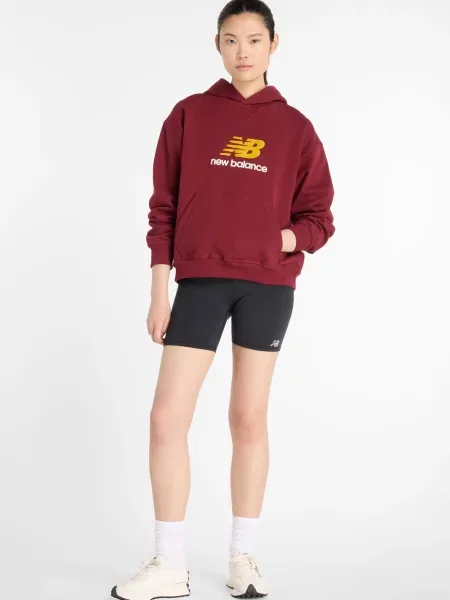 Махрова спортивна кофта New Balance бордова