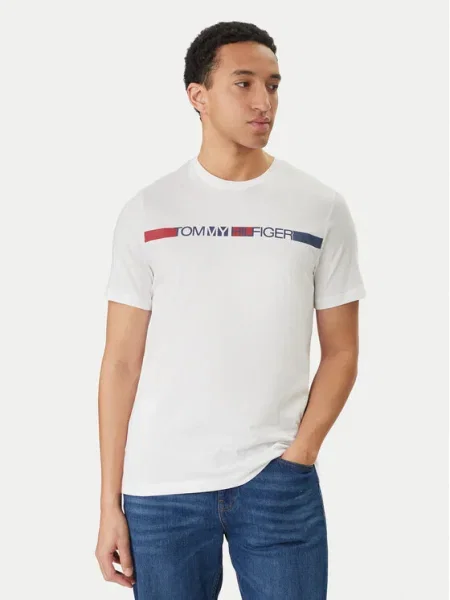 Tommy Hilfiger Póló Brand Love fehér