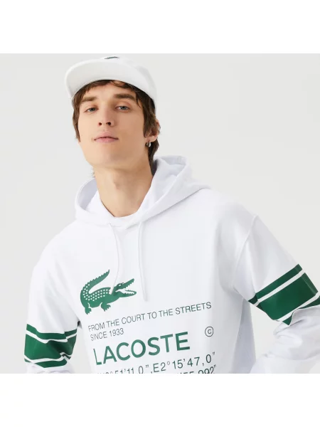 Толстовка Lacoste белая