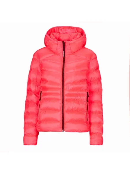 Bunda Superdry s kapucňou ružová