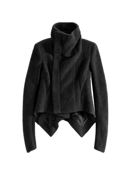 Geacă Rick Owens asimetrică negru