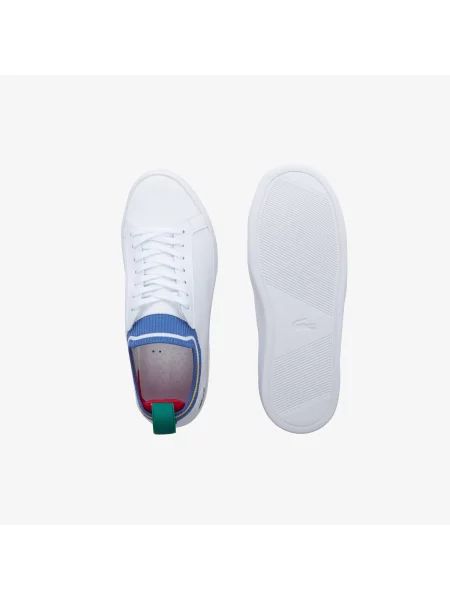 Lacoste Trampki La Piquée Z Kontrastowym Wykończeniem biały