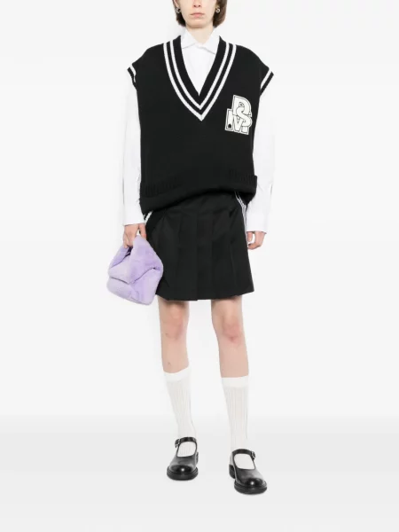 Vestă Dover Street Market streetstyle cu petice negru