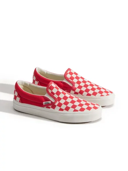 VANS Slip-on obuv tmavočervená biela
