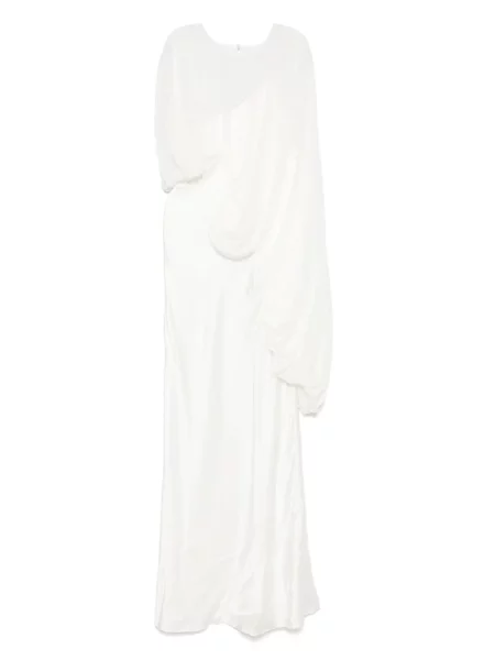 Rochie Christopher Esber drapată alb
