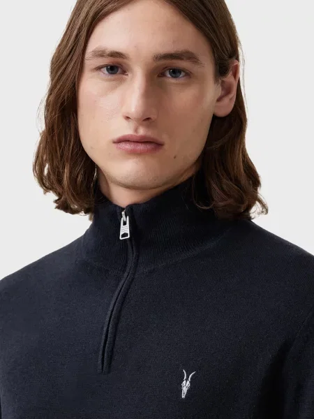 Шерстяной свитер Allsaints синий