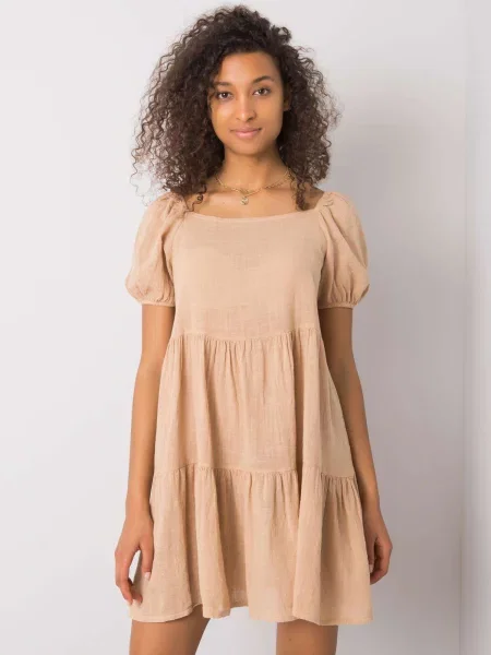 Rochie Fashionhunters de costum bej