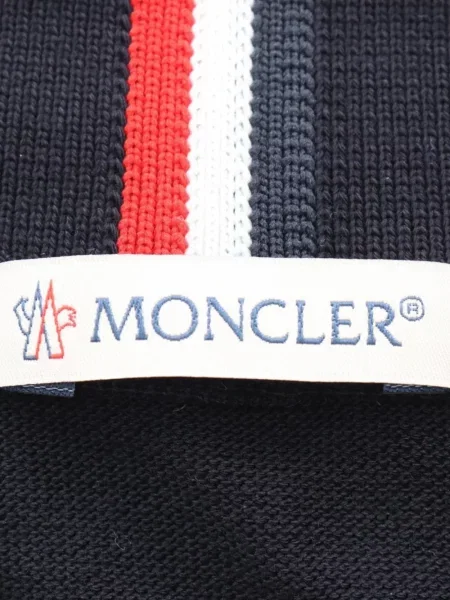 Tricou polo Moncler cu autograf albastru