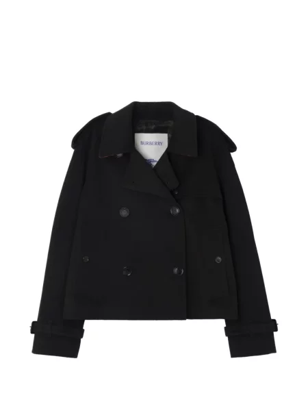 Decupat geacă Burberry din cașmir negru