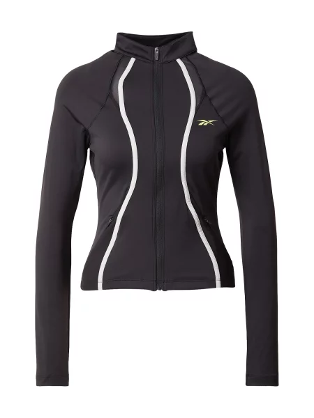 Reebok Jachetă de trening negru alb