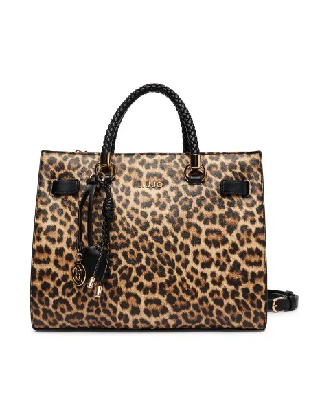 Liu Jo Ročna torbica karamel / temno rjava črna