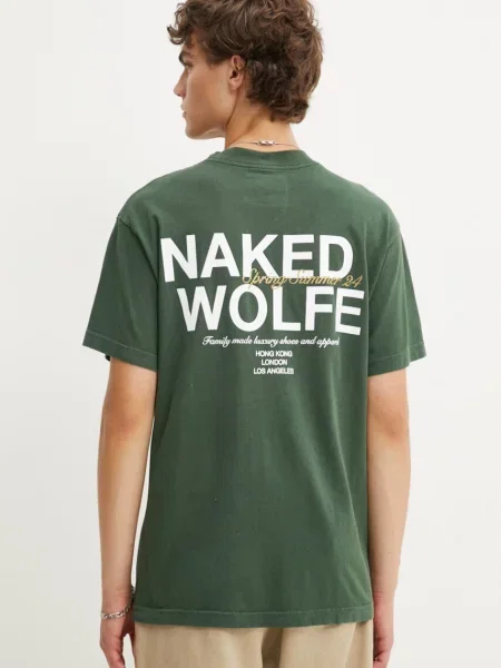 Футболка Naked Wolfe з принтом classic.tee зелений